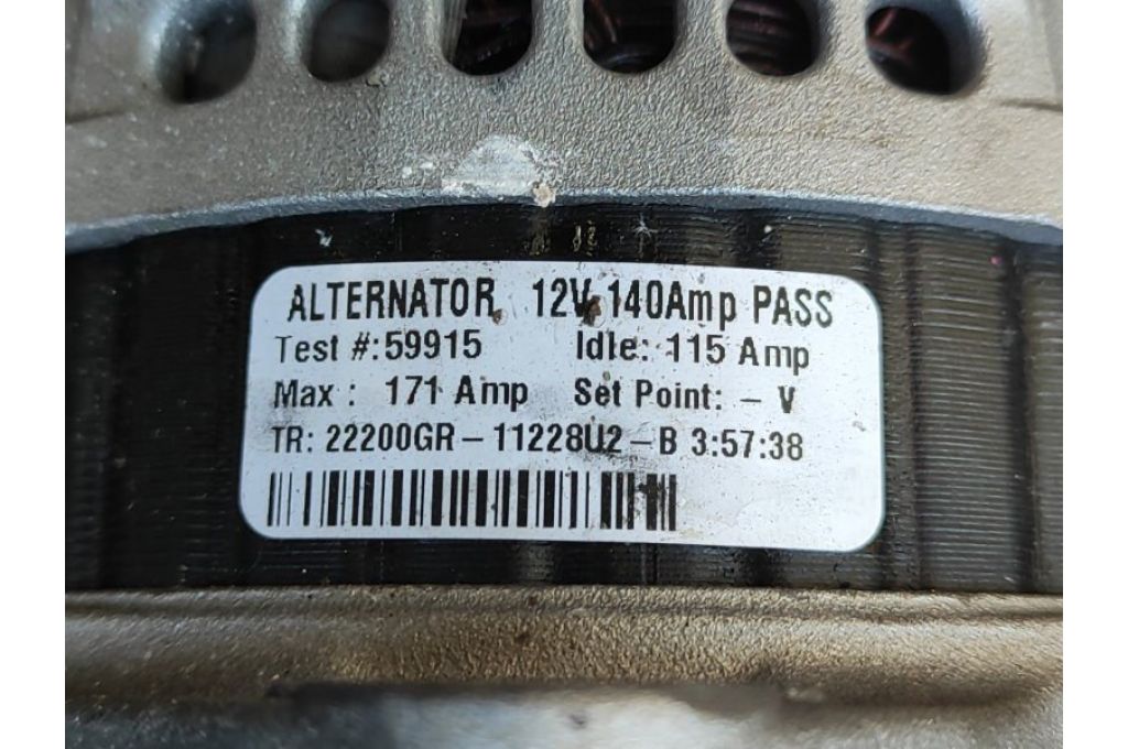 4801323AK | Alternator JEEP PATRIOT 10-17 (350542) 4801323AK | Alternator JEEP PATRIOT 10-17 (350542)
