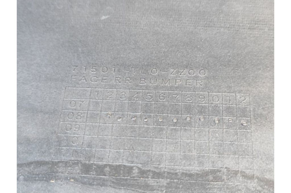 04715-TL0-A90ZZ | Tylny zderzak HONDA ACCORD CU8 / TSX 08-14 (353120) - Zdjęcie 7