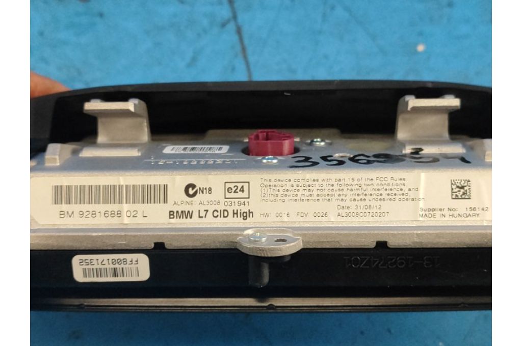 9281688 | monitor BMW 3 SERIES (F30) 2012–21 (356954) - Zdjęcie 4