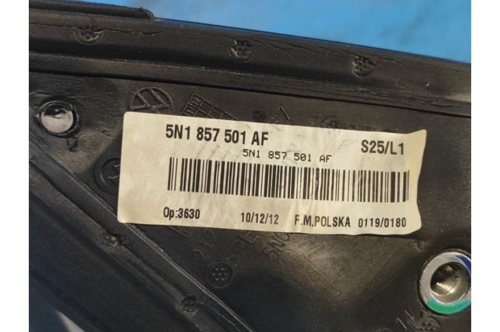 5N1 857 501 AF | Lusterko lew. VOLKSWAGEN TIGUAN 08-17 (358557) - Zdjęcie 7