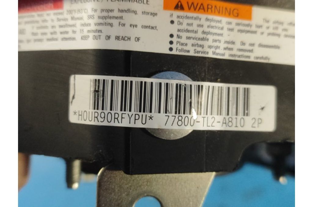 77810TL2A82ZA | Poduszka AirBag w kierownicy HONDA ACCORD CU8 / TSX 08-14 (360457) - Zdjęcie 7