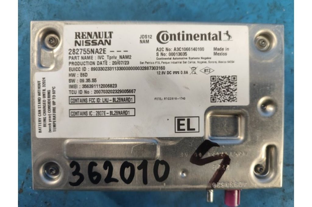 28275-5NA2E | Moduł sterowania nawigacją INFINITI QX50 18- (362010) - Zdjęcie 5