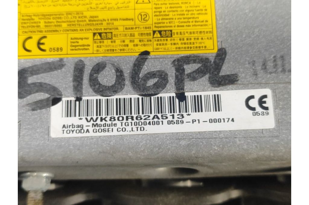 TG10D04001 | Poduszka powietrzna dla pasażera SUBARU CROSSTREK 12-17 (362170) - Zdjęcie 3