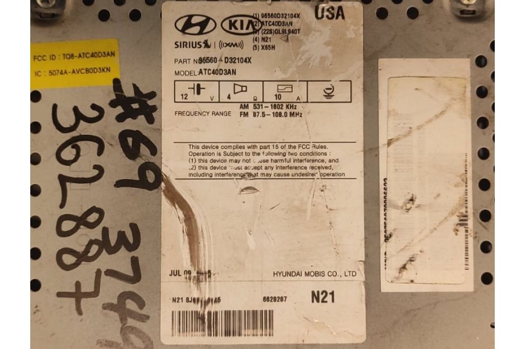 96560-D32104X | radio HYUNDAI TUCSON TL 15-20 (362887) - Zdjęcie 7