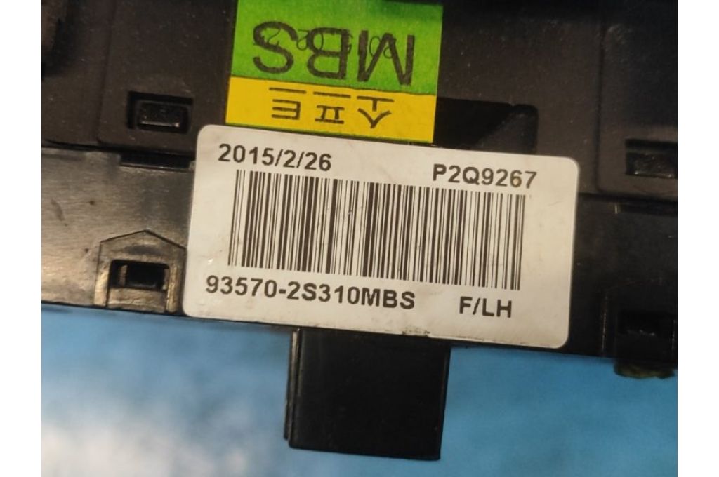 93570-2S310MBS | Moduł sterowania podnośnikami szyby przed. lew. HYUNDAI TUCSON LM 09-15 (363240) - Zdjęcie 4