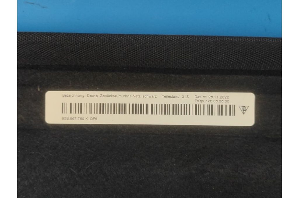 95B867769K | Półka bagażnika PORSCHE MACAN 18-22 (365866) - Zdjęcie 3