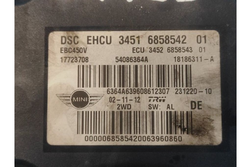 6858542 | Moduł ABS MINI COOPER S R56 06-14 (367722) - Zdjęcie 6