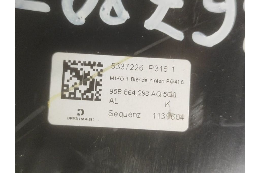 95B 864 378 D | Deflektor powietrza PORSCHE MACAN 18-22 (367897) - Zdjęcie 9