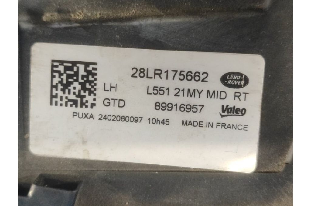 LR175662 | Reflektor Lampa przednia przed. lew. LAND ROVER EVOQUE 19- (368068) - Zdjęcie 8