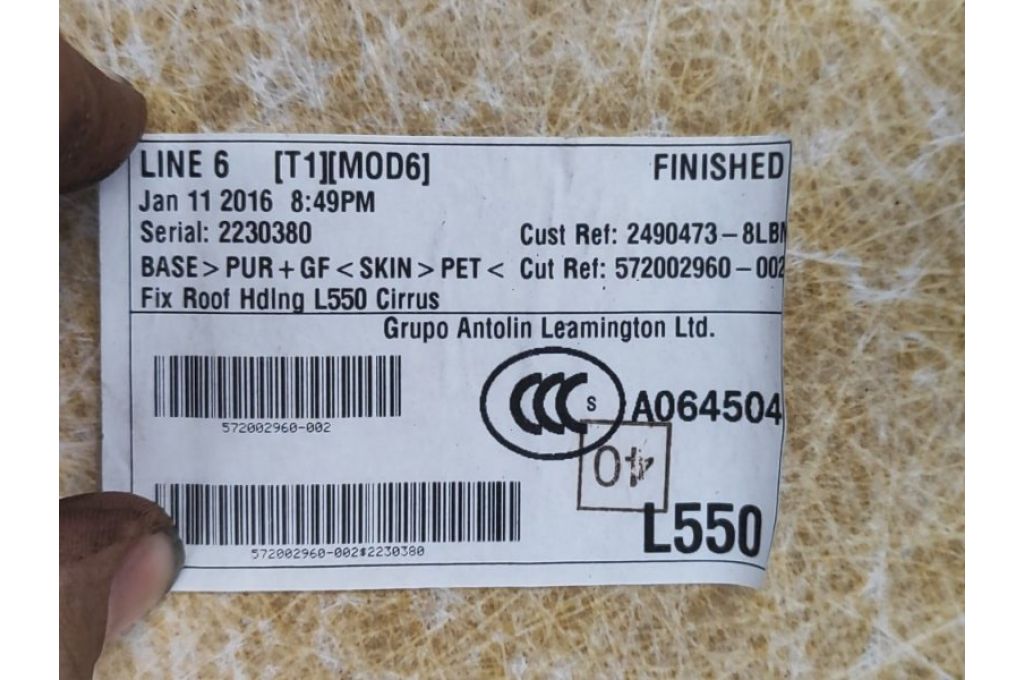 FK72-31428-F | Tapicerka sufitu LAND ROVER DISCOVERY Sport 15-19 (370349) - Zdjęcie 7