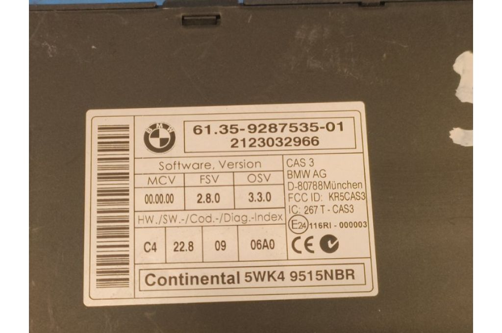 9287535 | Moduł komfortu BMW 6 SERIES (F13) 12-18 (372961) - Zdjęcie 3