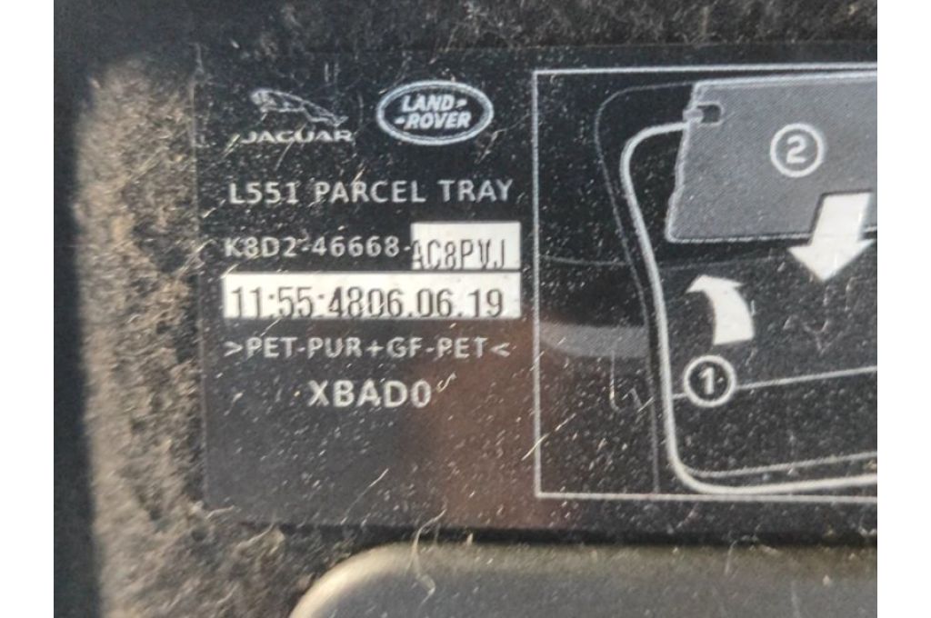 K8D2-46668-AC | Półka bagażnika LAND ROVER EVOQUE 19- (373133) - Zdjęcie 3