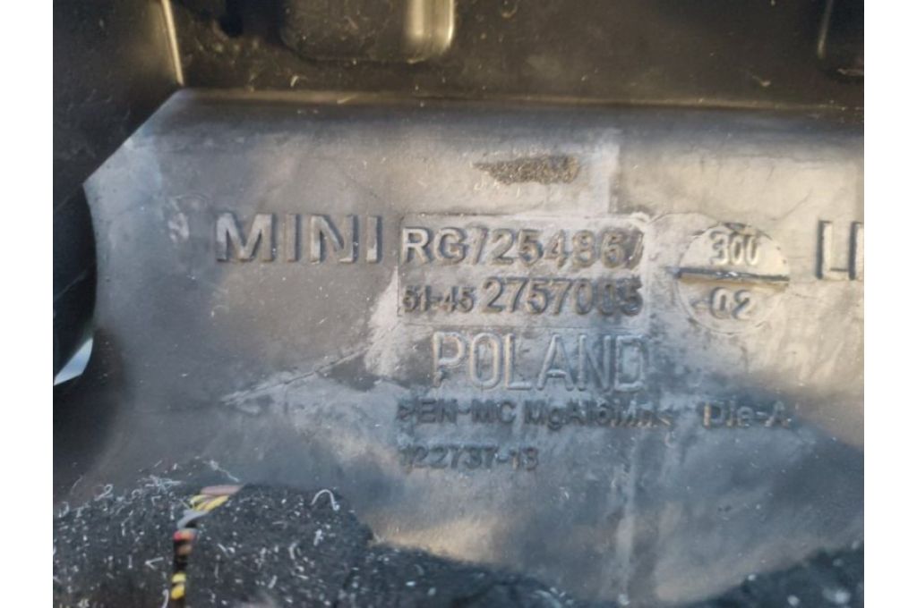 51459191863 | Wzmocnienie deski rozdzielczej MINI COOPER S R56 06-14 (373176) - Zdjęcie 3