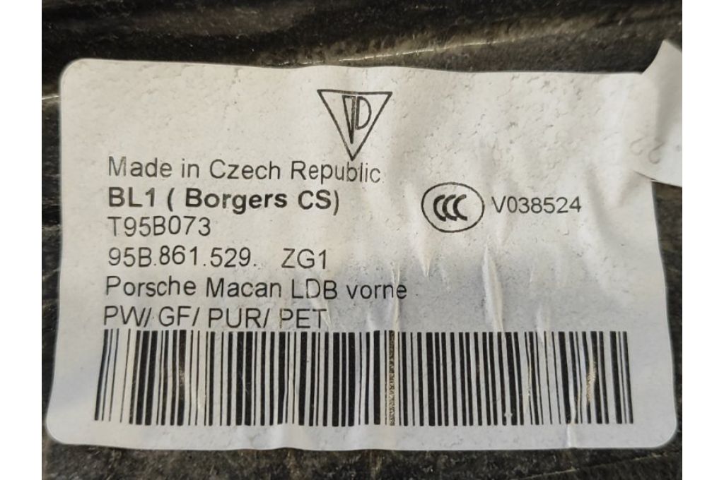 95B 861 529 | Tapicerka bagażnika PORSCHE MACAN 18-22 (373437) - Zdjęcie 4