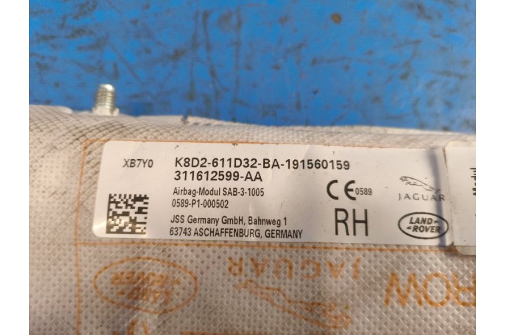 K8D2-611D32-BA | Poduszka AirBag w siedzeniu praw. LAND ROVER EVOQUE 19- (373725) - Zdjęcie 4