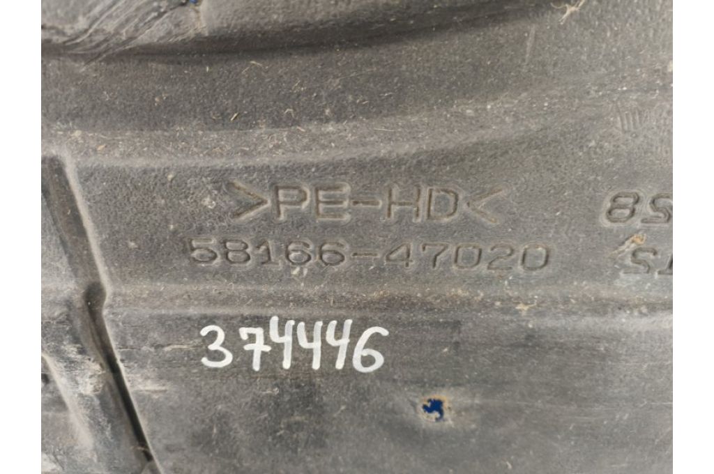 58166-47020 | osłona podwozia przed. lew. TOYOTA PRIUS - 30 09-17 (374446) - Zdjęcie 4