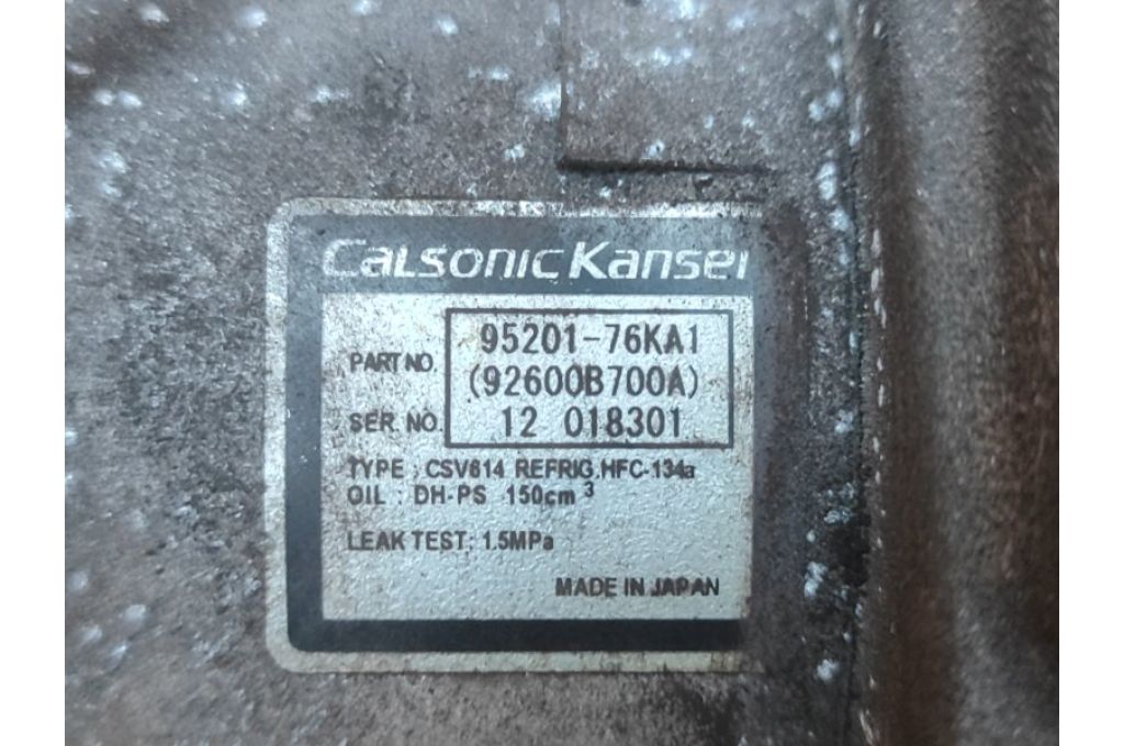 95200-76KA1 | Kompresor klimatyzacji SUZUKI GRAND VITARA 05-15 (377455) - Zdjęcie 6