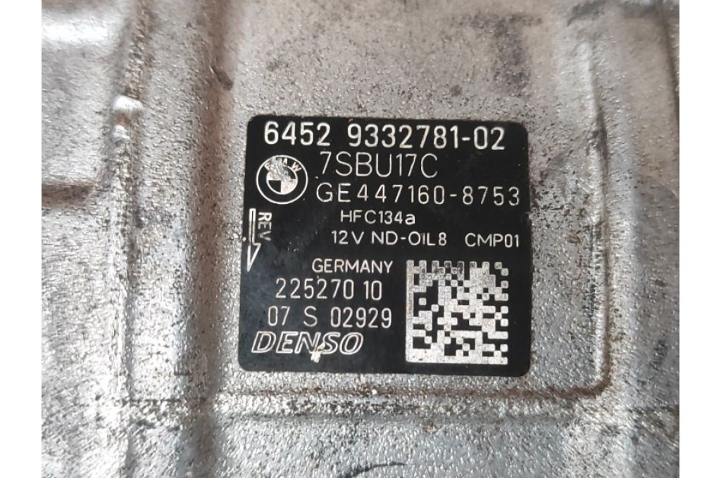 64529332781 | Kompresor klimatyzacji BMW 2 SERIES (F22) 14-21 (378038) - Zdjęcie 2