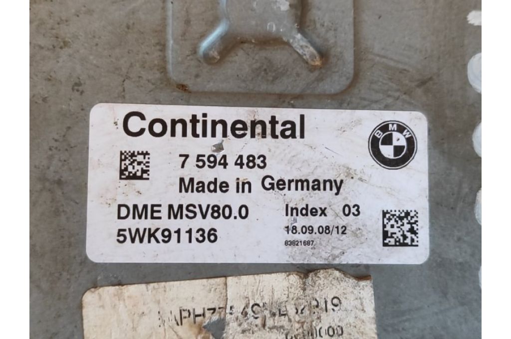 7594483 | Moduł sterowania silnikiem BMW 3 SERIES (E90-E93) 2005–2014 (378390) - Zdjęcie 3
