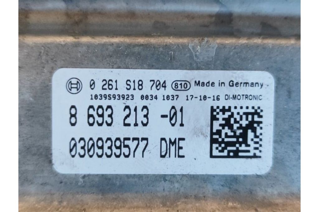 8693213 | Moduł sterowania silnikiem BMW 3 SERIES (F30) 2012–21 (378423) - Zdjęcie 4