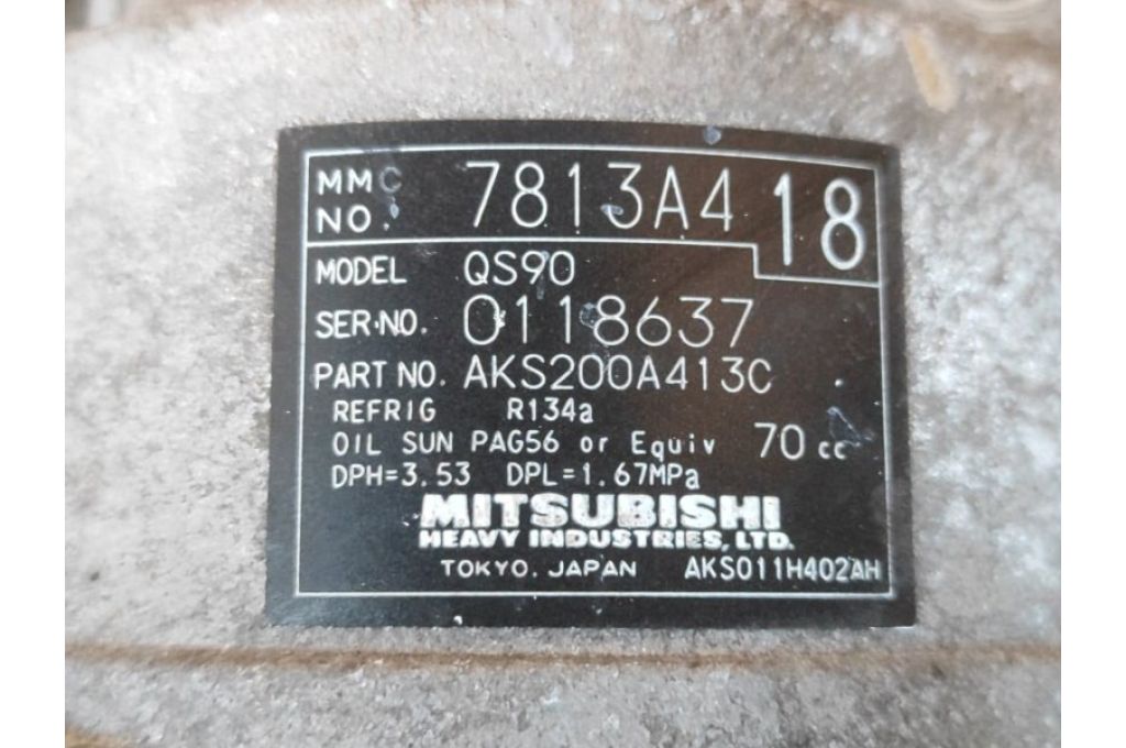 7813A418 | Kompresor klimatyzacji MITSUBISHI ASX / OUTLANDER SPORT 10-21 (378862) - Zdjęcie 8