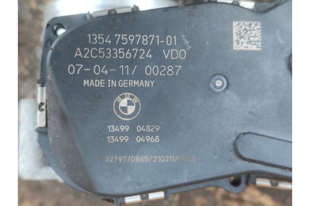 13547597871 | Przepustnica BMW 5 SERIES (F10) 11-13 (379366) - Zdjęcie 5