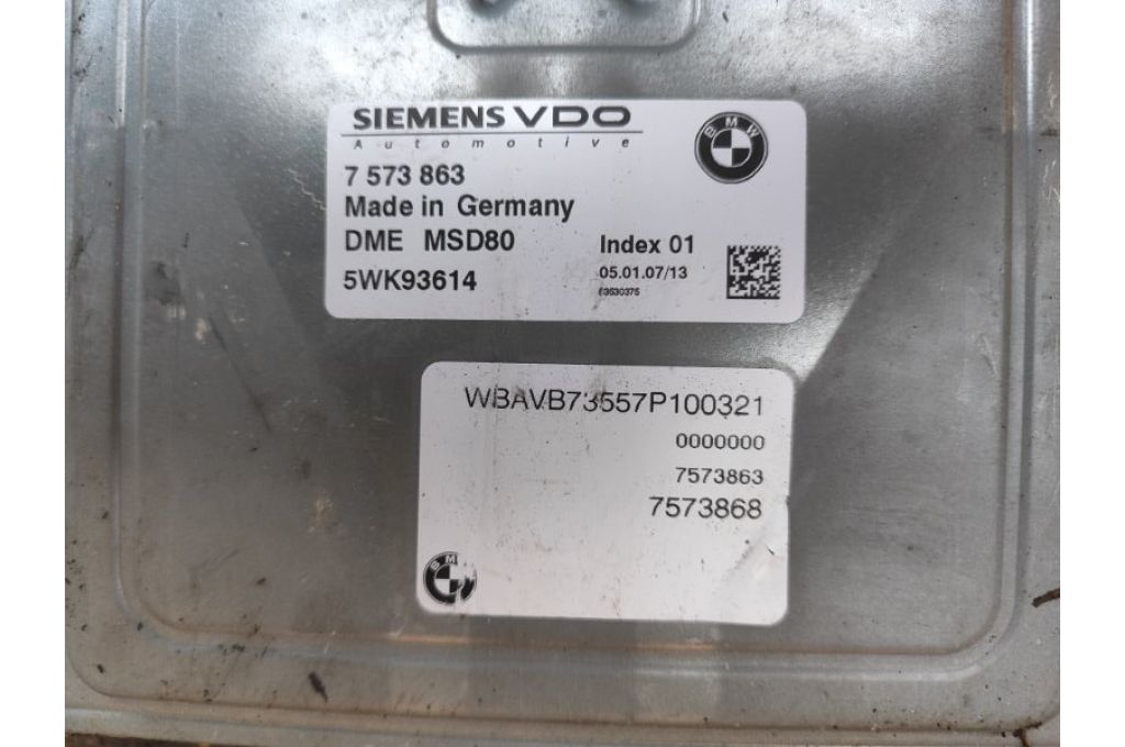 7573863 | Moduł sterowania silnikiem BMW 3 SERIES (E90-E93) 2005–2014 (379887) - Zdjęcie 3