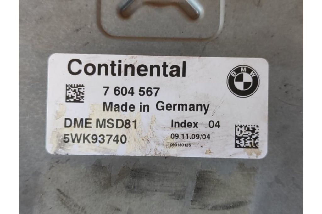 7604567 | Moduł sterowania silnikiem BMW 3 SERIES (E90-E93) 2005–2014 (380195) - Zdjęcie 4