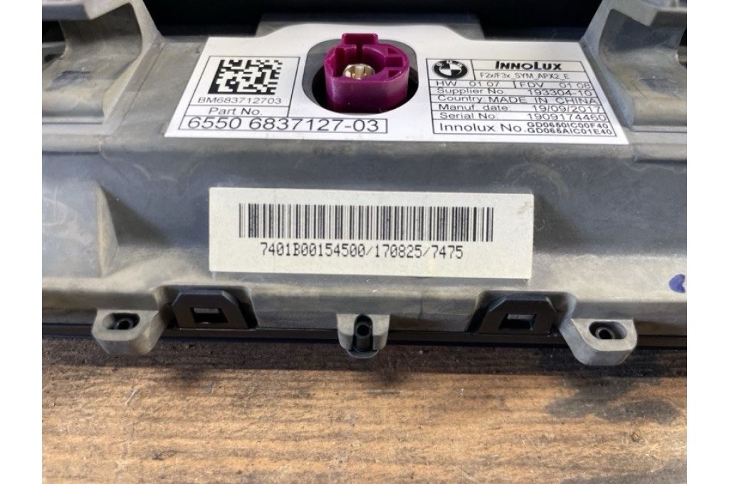 65506837127 | monitor BMW 3 SERIES (F30) 2012–21 (381443) - Zdjęcie 4