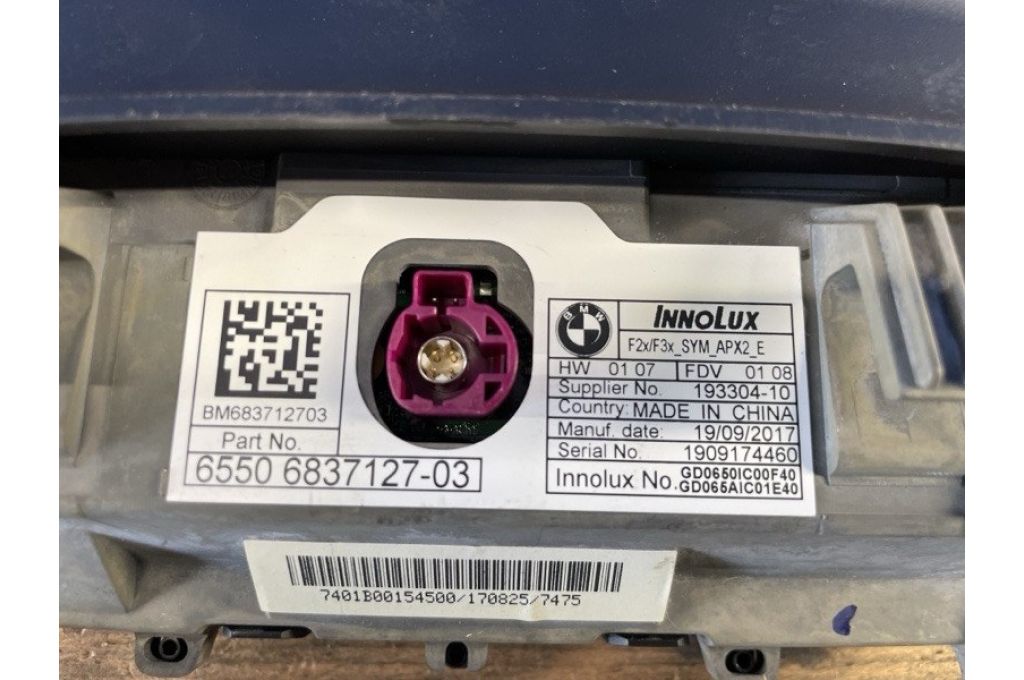 65506837127 | monitor BMW 3 SERIES (F30) 2012–21 (381443) - Zdjęcie 5
